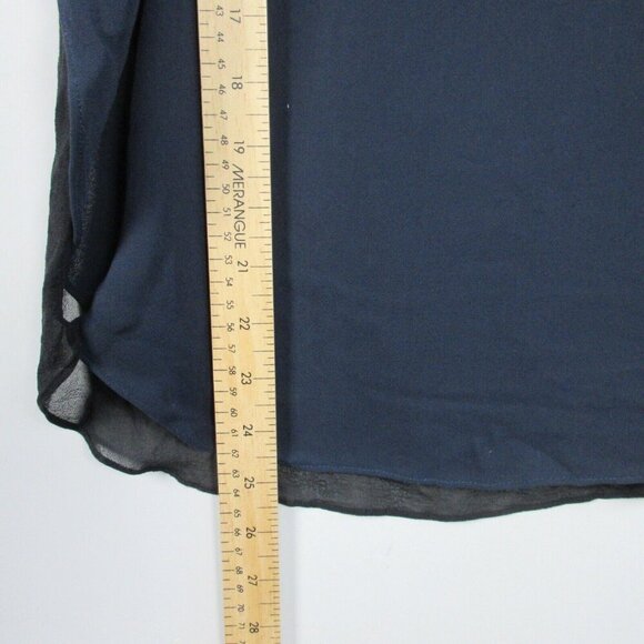 Club Monaco Women's Tank Top Blouse Round Neck Casual Pullover Black Small 106 - Picture 8 of 9